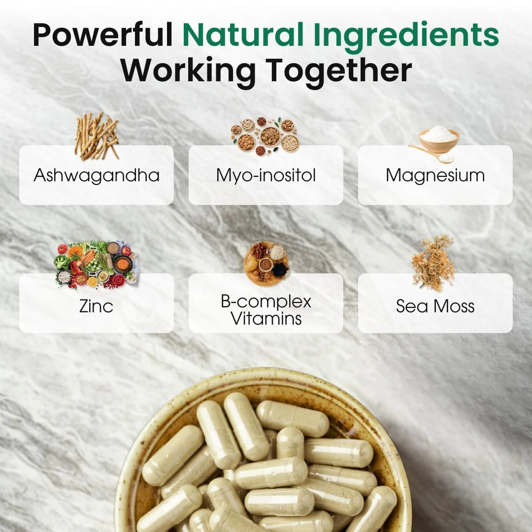 Zoyava Soothe and Smooth BundleCortisol 60 and Myo-Inositol 90Capsules Supplement Bundle