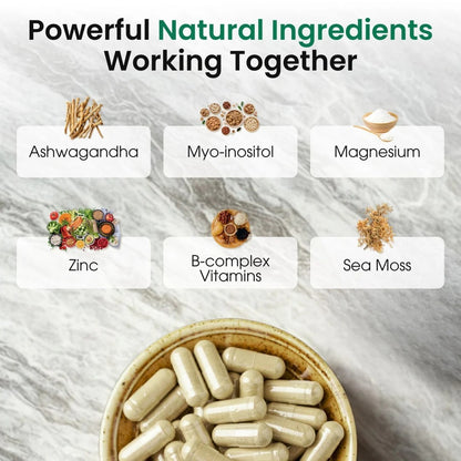 Zoyava Soothe and Smooth BundleCortisol 60 and Myo-Inositol 90Capsules Supplement Bundle